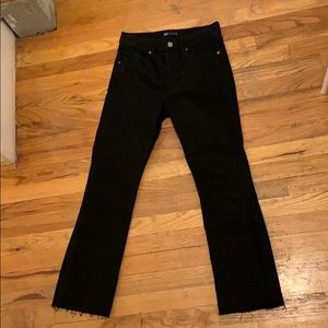Zara Straight Leg Black Jeans